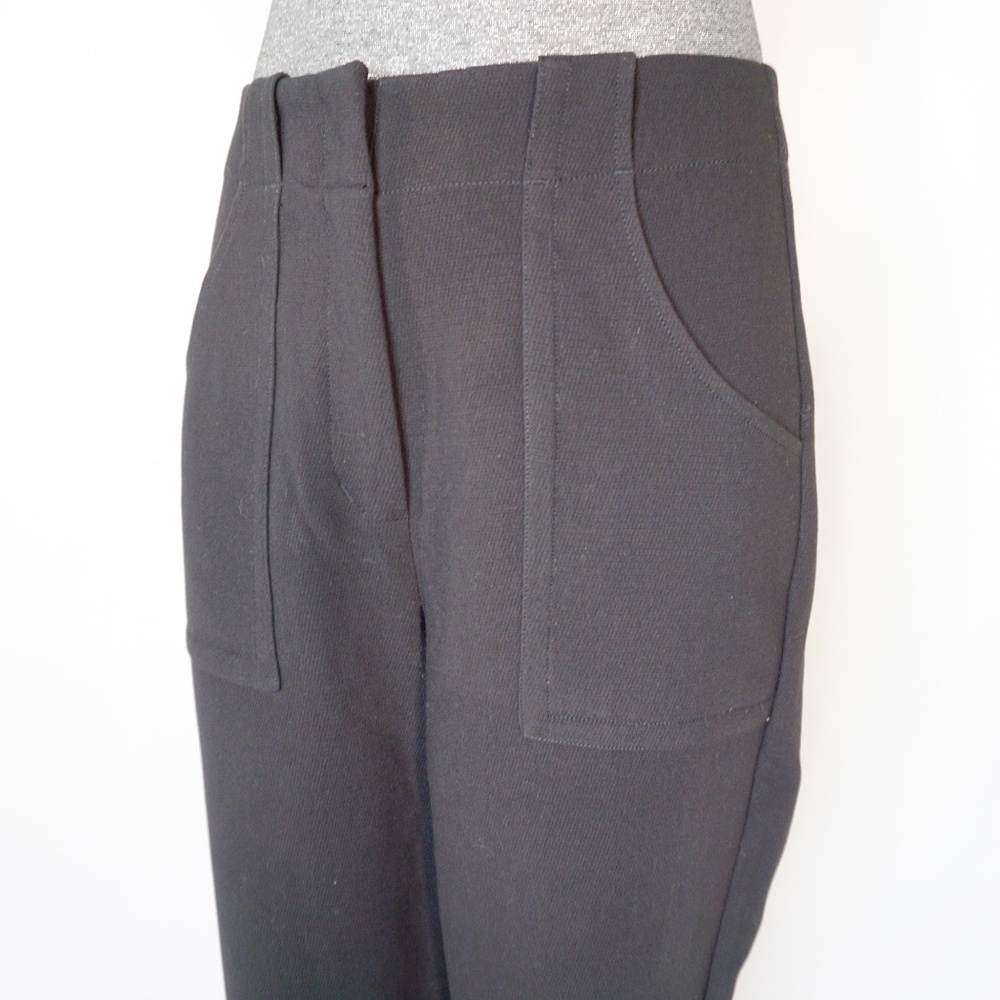 FRANK & OAK Alice Straight Black Cropped Pants NWT - Picture 6 of 7